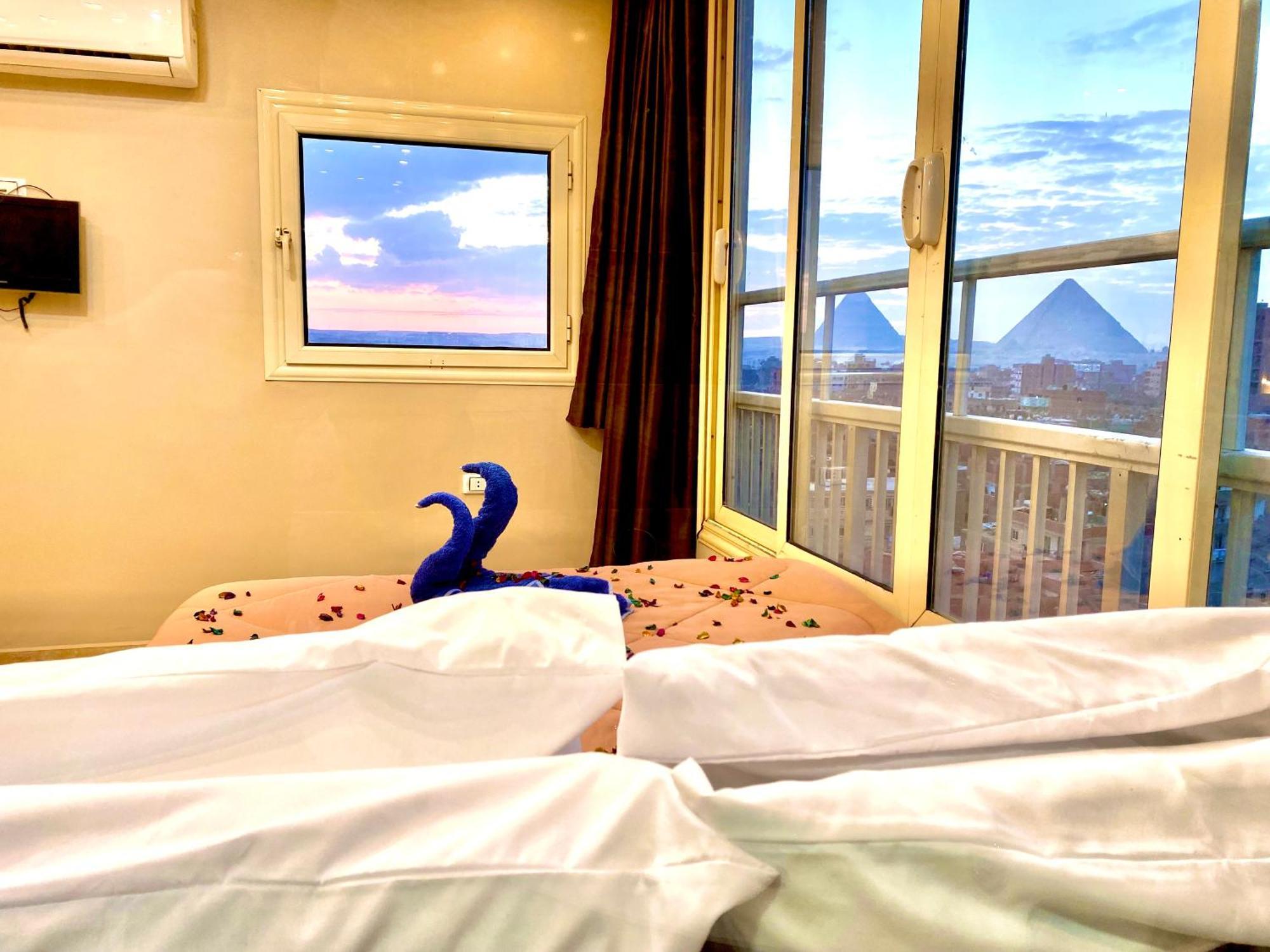 Horus Horizon Inn Pyramids View Kafret el-Gabal Exteriör bild