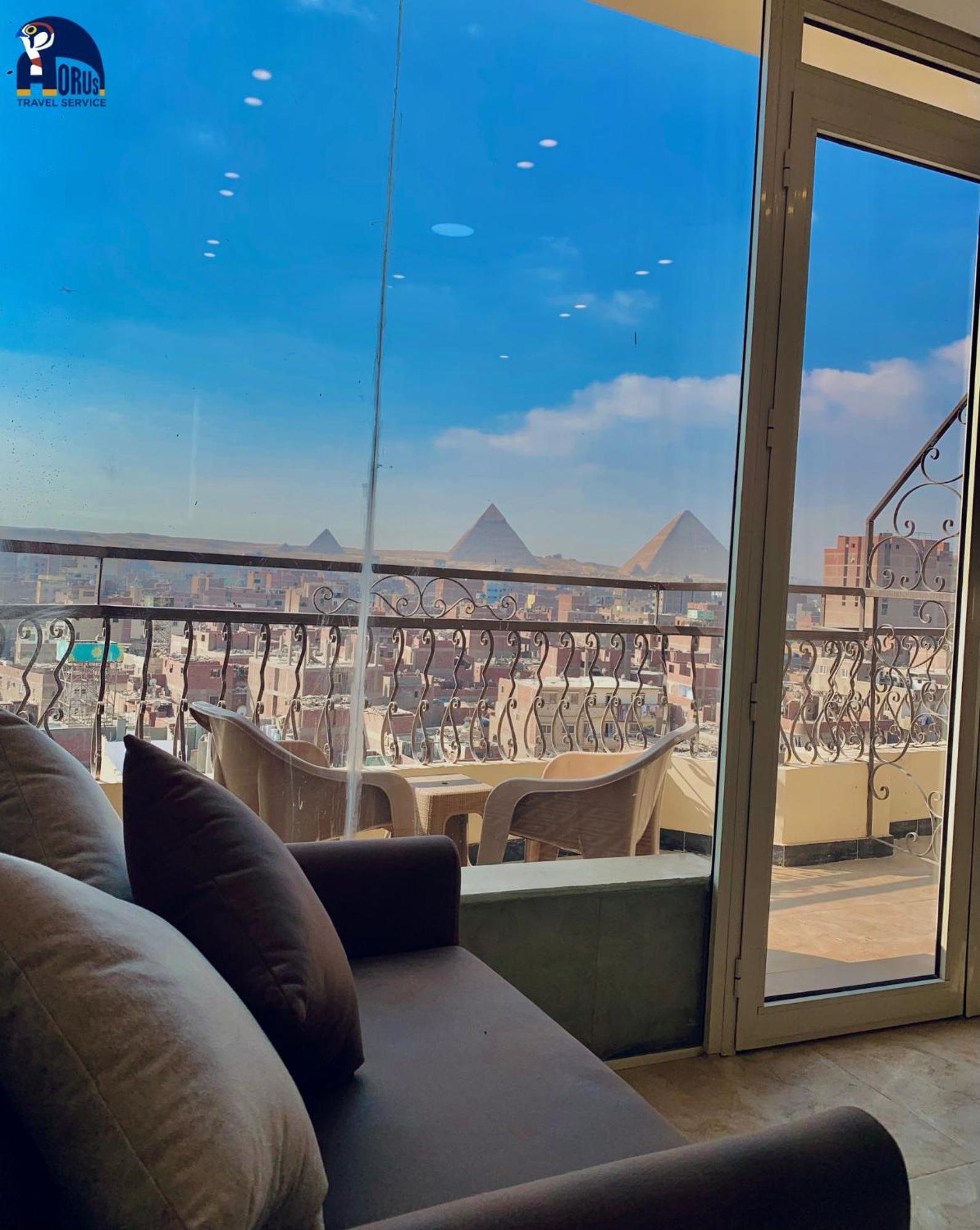 Horus Horizon Inn Pyramids View Kafret el-Gabal Exteriör bild