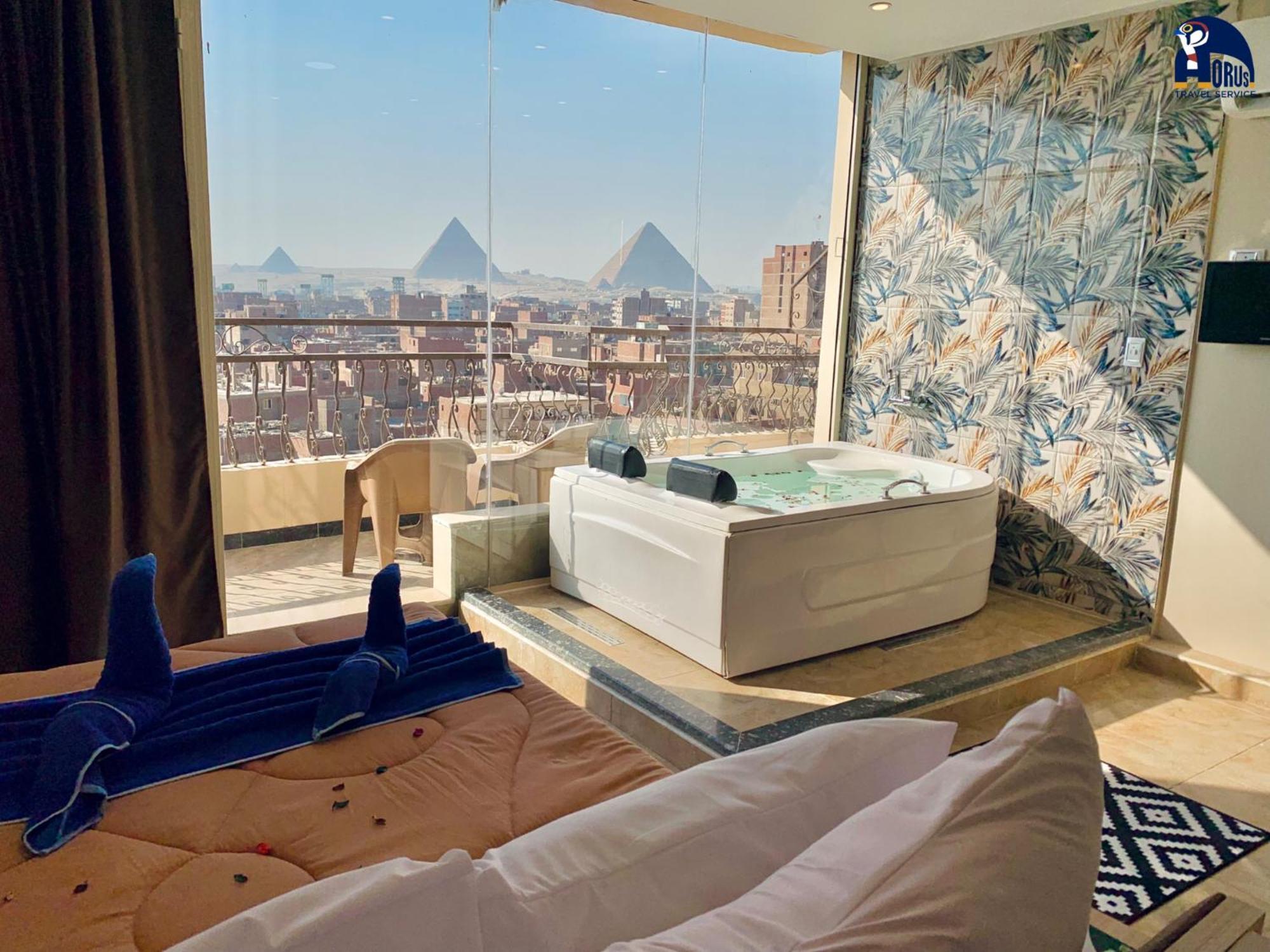 Horus Horizon Inn Pyramids View Kafret el-Gabal Exteriör bild